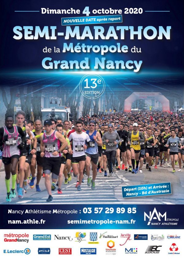 Affiche Semi marathon de la métropole du grand Nancy